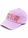 VERSACE JEANS COUTURE EMBELLISHED LOGO BASEBALL CAP