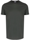 Zanone Short-sleeved Cotton T-shirt In Green