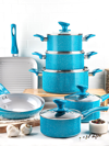 Granitestone Country Cookware Set 13pc In Blue