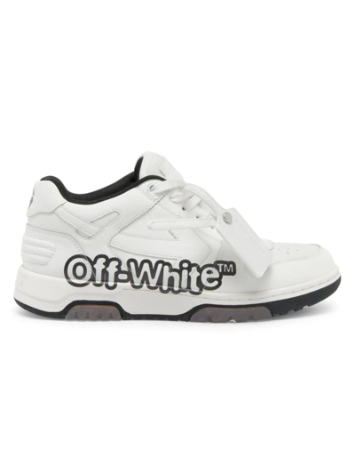 Off-white Out Of Office皮革低帮运动鞋 In White