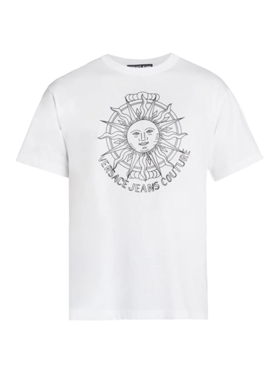 Versace Jeans Couture White Sunflower Garland T-shirt