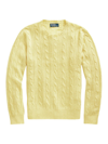 Polo Ralph Lauren The Iconic Cable-knit Cashmere Sweater In Fall Yellow