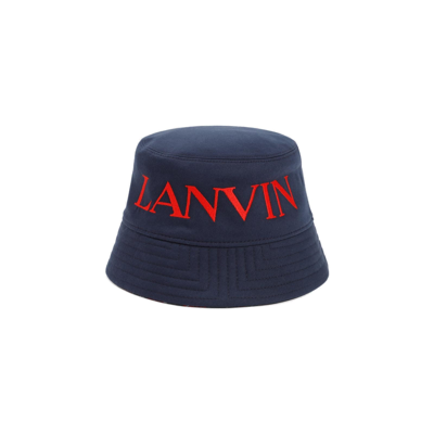 Lanvin Reversible Bucket Hat In Multicolour