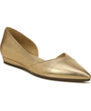 Naturalizer Kristin Demi-wedge Slip-ons Women's Shoes In Bronze Pearl Leather
