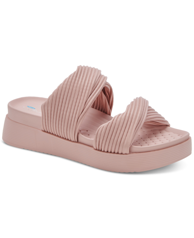 Aqua College Women's Clarissa Waterproof Slide Sandals, Created For Macy's Women's Shoes In Blush