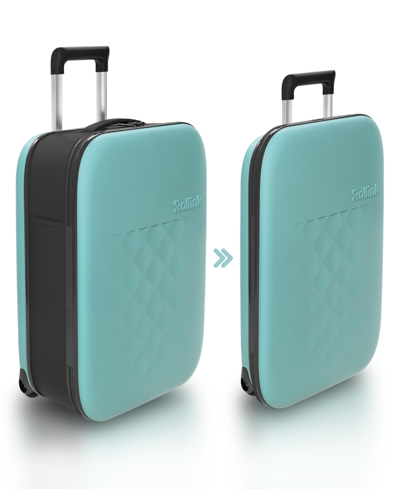 Rollink Flex Vega 22" Hardside Collapsible Carry-on In Aqua