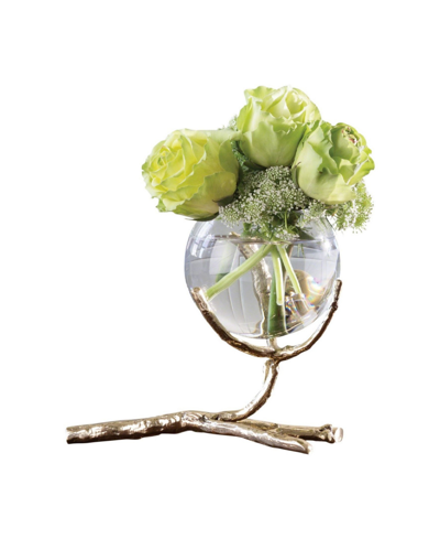 Global Views Twig Vase Holder In Brass