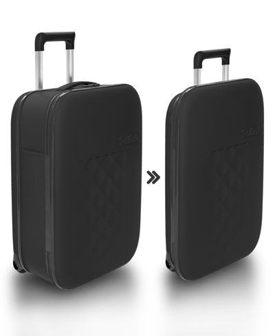 Rollink Flex Vega 22" Hardside Collapsible Carry-on In Black