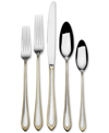 MIKASA REGENT BEAD GOLD 65 PIECE FLATWARE SET