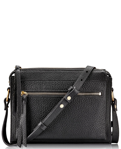 Gigi New York Whitney Pebbled Leather Crossbody Bag In Black