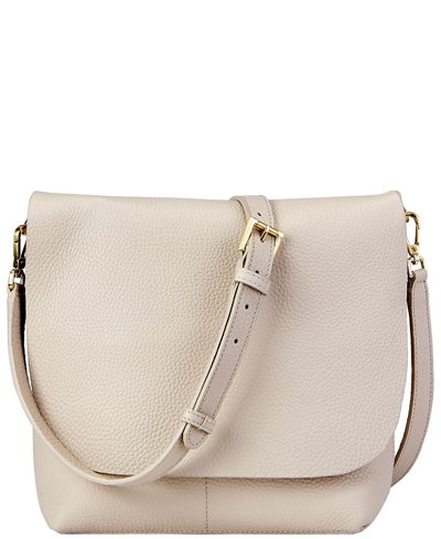 Gigi New York Andie Leather Crossbody Bag In Beech Wood