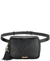 Gigi New York Women's Kylie Leather Belt Bag In Black