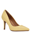 Calvin Klein Women's Gayle Pointy Toe Classic Pumps Women's Shoes In Butter Yellow