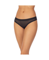 Dkny Sheer Stripe Thong Dk8621 In Black