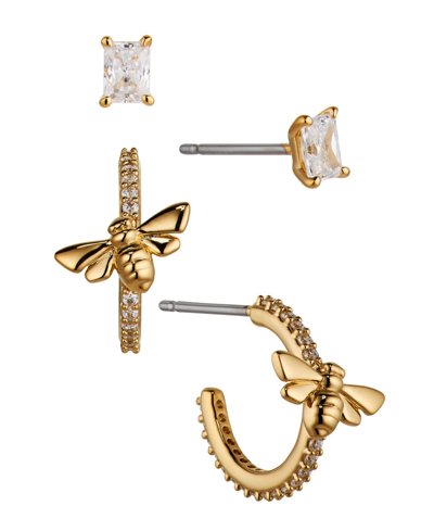 Ava Nadri Small Hoop And Stud Set, 4 Pieces In Gold