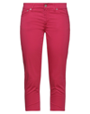 Dondup Cropped Pants In Garnet