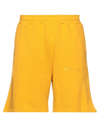 Bel-air Athletics Man Shorts & Bermuda Shorts Ocher Size Xxl Cotton In Yellow