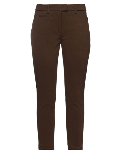 Dondup Pants In Dark Brown