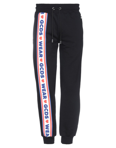 GCDS GCDS MAN PANTS BLACK SIZE XL COTTON
