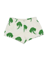Mini Rodini Elephant-print Track Shorts In Ivory