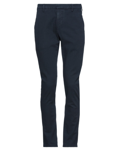 Dondup Man Pants Midnight Blue Size 30 Cotton, Lyocell, Elastane