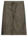 Grey Daniele Alessandrini Man Shorts & Bermuda Shorts Military Green Size 32 Cotton, Elastane In Green