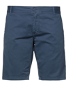 Martin Zelo Man Shorts & Bermuda Shorts Slate Blue Size 40 Cotton, Elastane