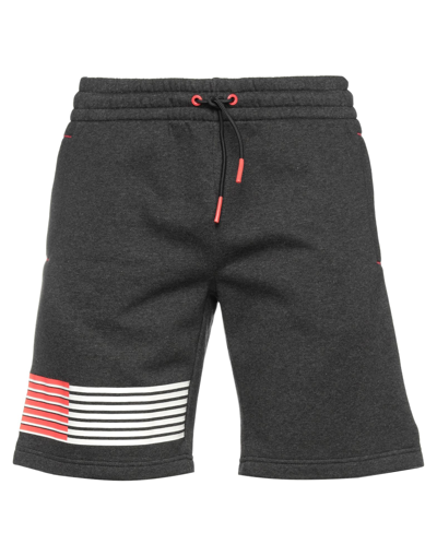 Ea7 Man Shorts & Bermuda Shorts Lead Size Xxl Cotton, Polyester In Grey