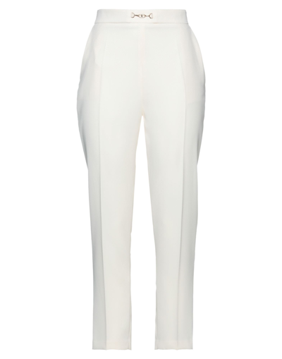 Elisabetta Franchi Pants In Ivory