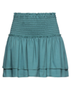 Vicolo Mini Skirts In Deep Jade