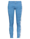 CYCLE CYCLE WOMAN PANTS PASTEL BLUE SIZE 29 COTTON, ELASTANE