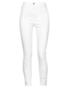 Haikure Korea High Waist Straight Leg Jeans In White