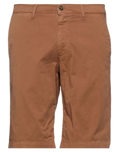 Four.ten Industry 4/10 Four. Ten Industry Man Shorts & Bermuda Shorts Brown Size 30 Cotton, Elastane, Polyester In Tan