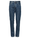 E.MARINELLA E. MARINELLA MAN DENIM PANTS BLUE SIZE 40 COTTON, ELASTANE