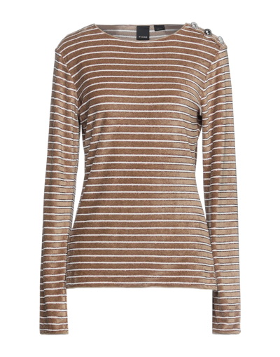 Pinko Sweaters In Brown