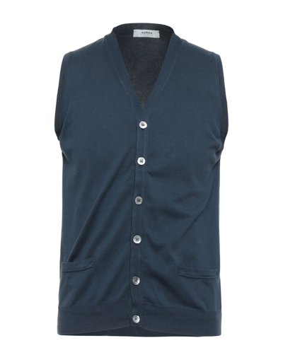 Alpha Studio Cardigans In Blue