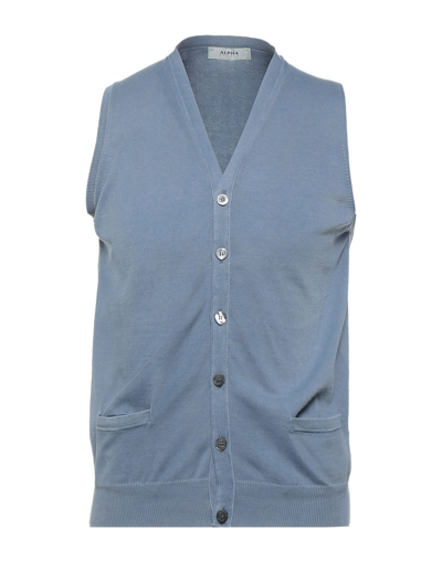 Alpha Studio Cardigans In Blue