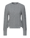 Stella Mccartney Aran-knit Cropped Jumper In Grey