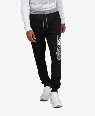 Ecko Unltd Men's Big And Tall Blocked Out Speed Joggers In Black