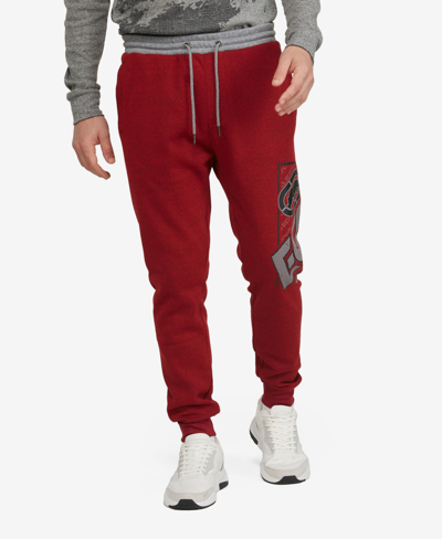 Ecko Unltd Men's Big And Tall Blocked Out Speed Joggers In Red