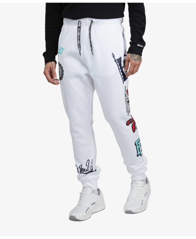 Ecko Unltd Men's Big And Tall Playmaker Joggers In White
