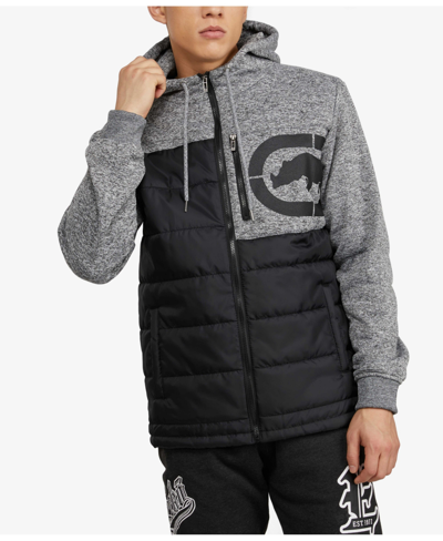 Ecko Unltd Men's Key Stone Hybrid Jacket In Gray