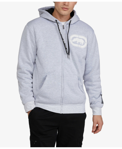 Ecko Unltd Men's On And On Thermal Hoodie In Open White
