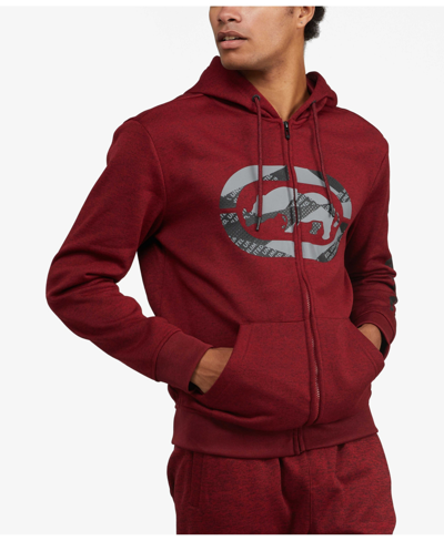 Ecko Unltd Men's Big And Tall Touch And Go Hoodie In Red Overflow