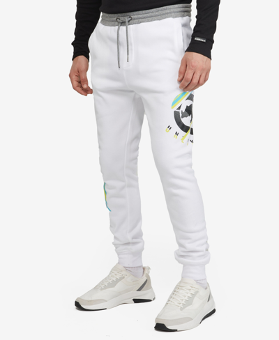 Ecko Unltd Men's Big And Tall Cover Levels Joggers In White