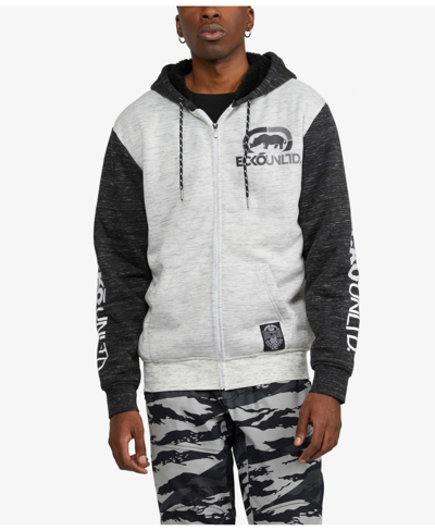 Ecko Unltd Men's Big And Tall Rag Time Story Hoodie In White