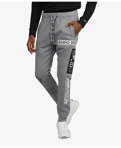 Ecko Unltd Men's Big And Tall All Patched Up Joggers In Gray