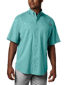 Shop Columbia Men's Pfg Tamiami Ii Short Sleeve Shirt In Gulf Stream