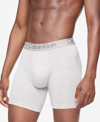 Calvin Klein Men's 3-pack Ultra Soft Modern Modal Boxer Briefs Underwear In Airforce