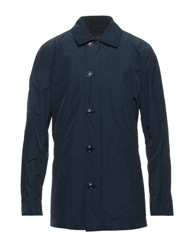 Woolrich Overcoats In Blue